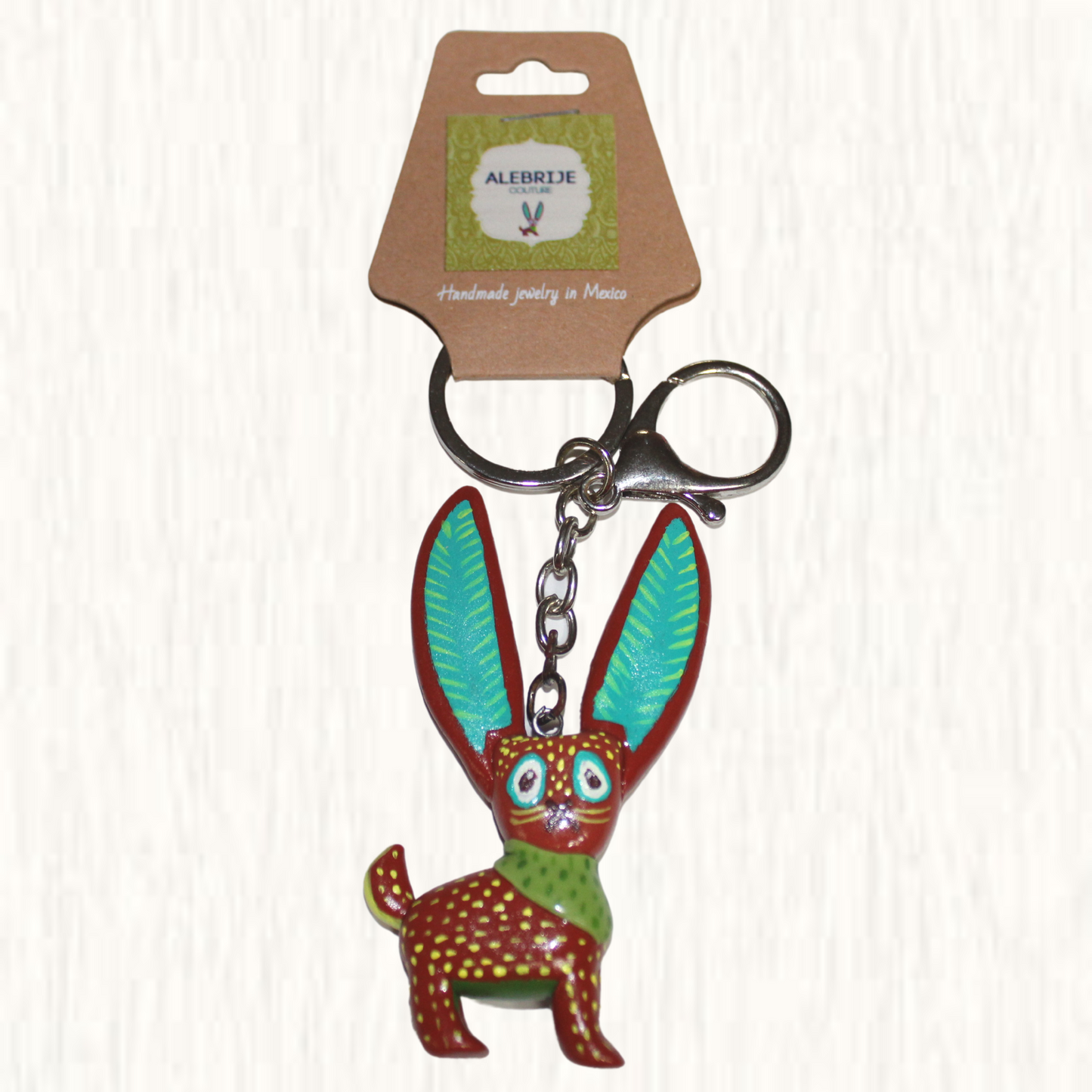 Alebrije Logo Cold Porcelain Handmade Key Chain