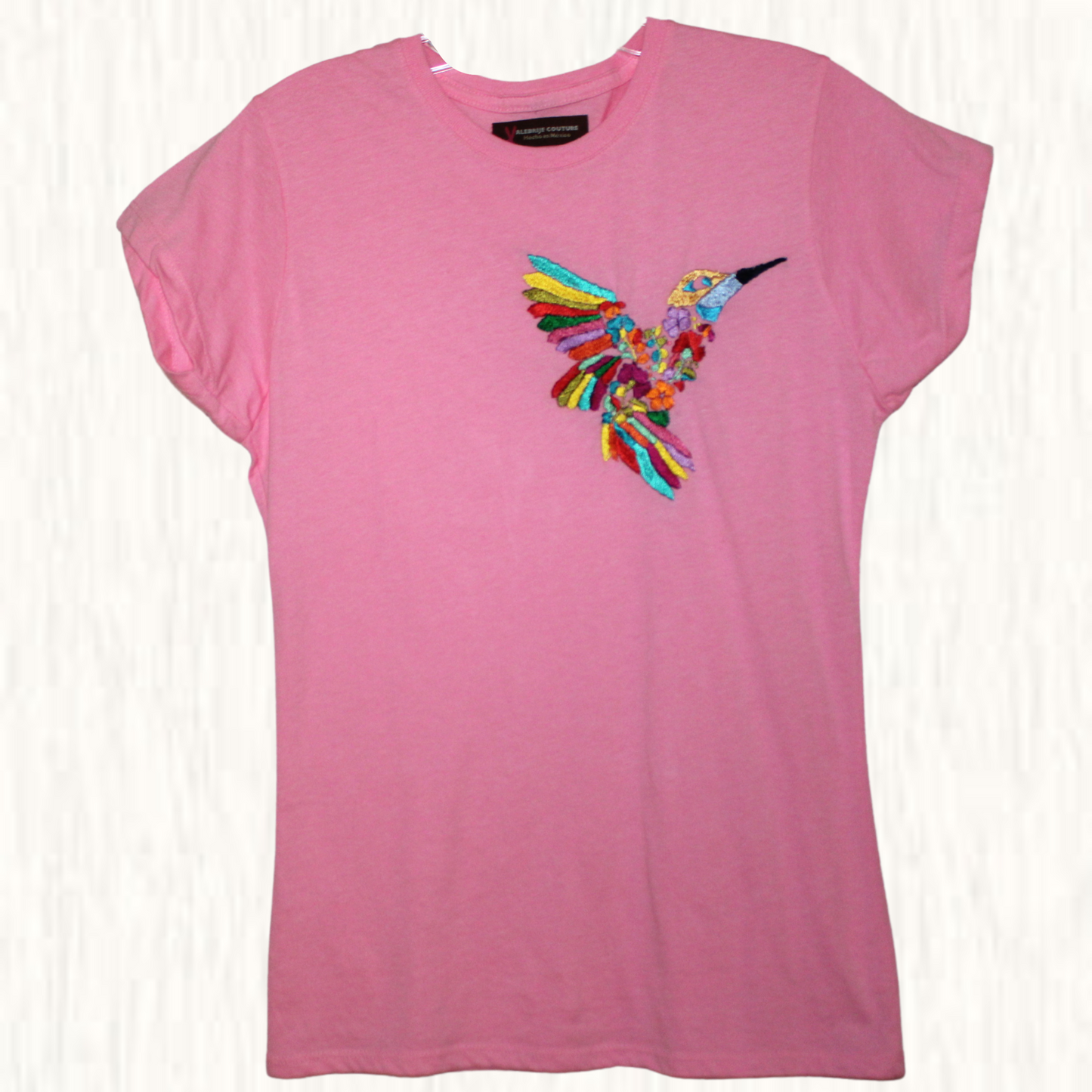 Rosa Colibri Hand Embroidered Shirt