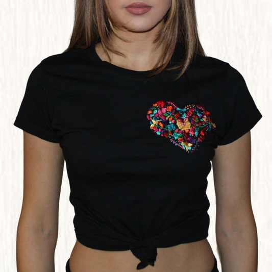 Corazon Floral Hand Embroidered Shirt