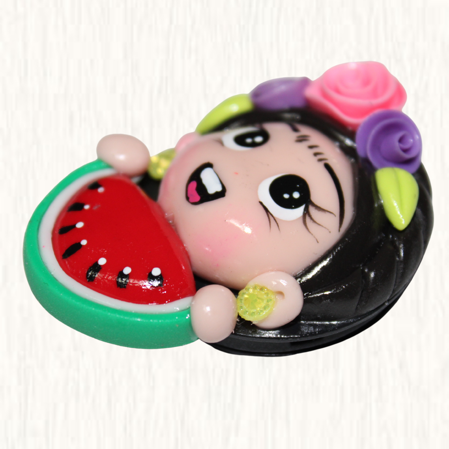 Frida Sandia Cold Porcelain Handmade Phone Grip