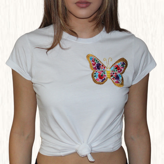 Mariposa Hand Embroidered Shirt