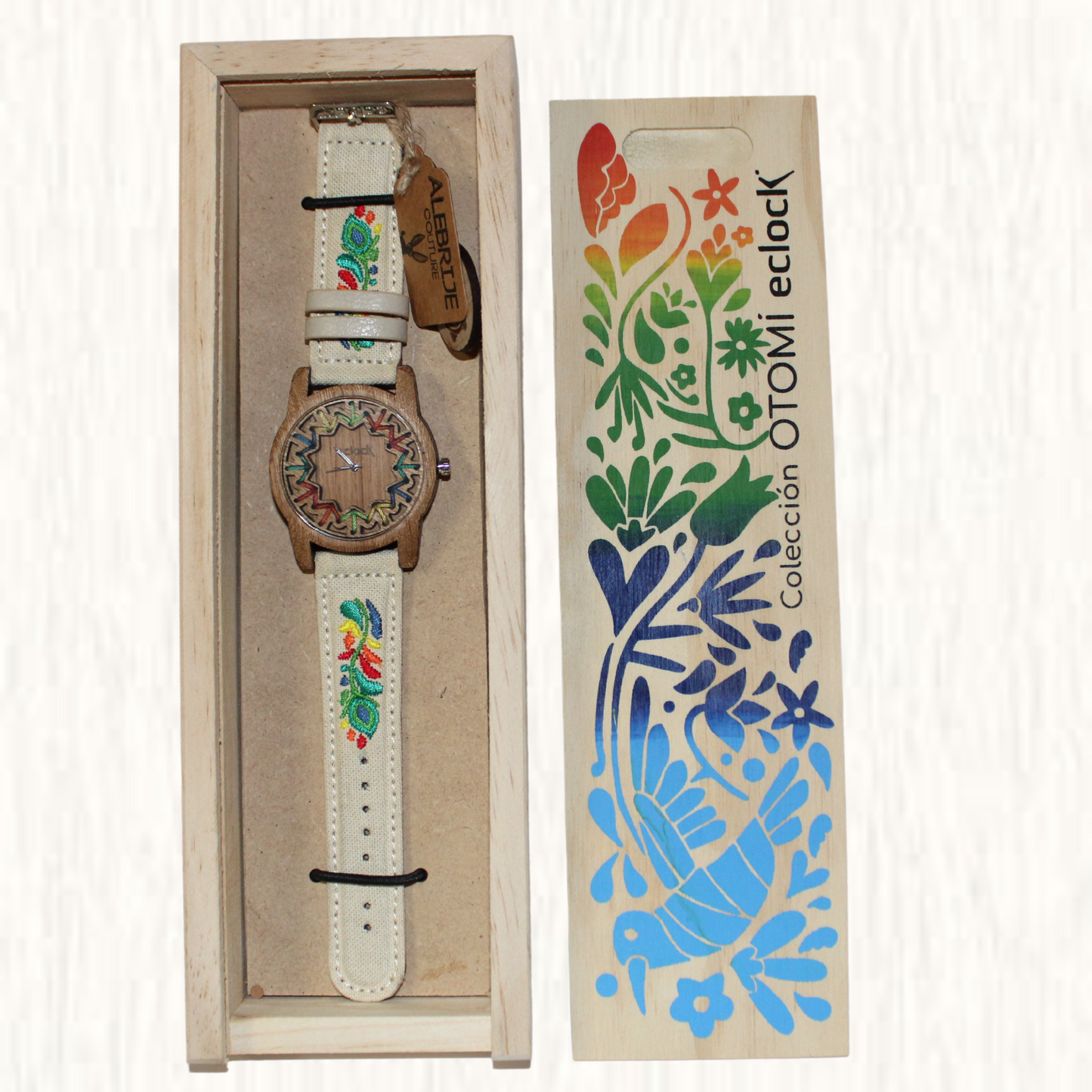 Alebrije Eclock Otomi Beige Men Watch