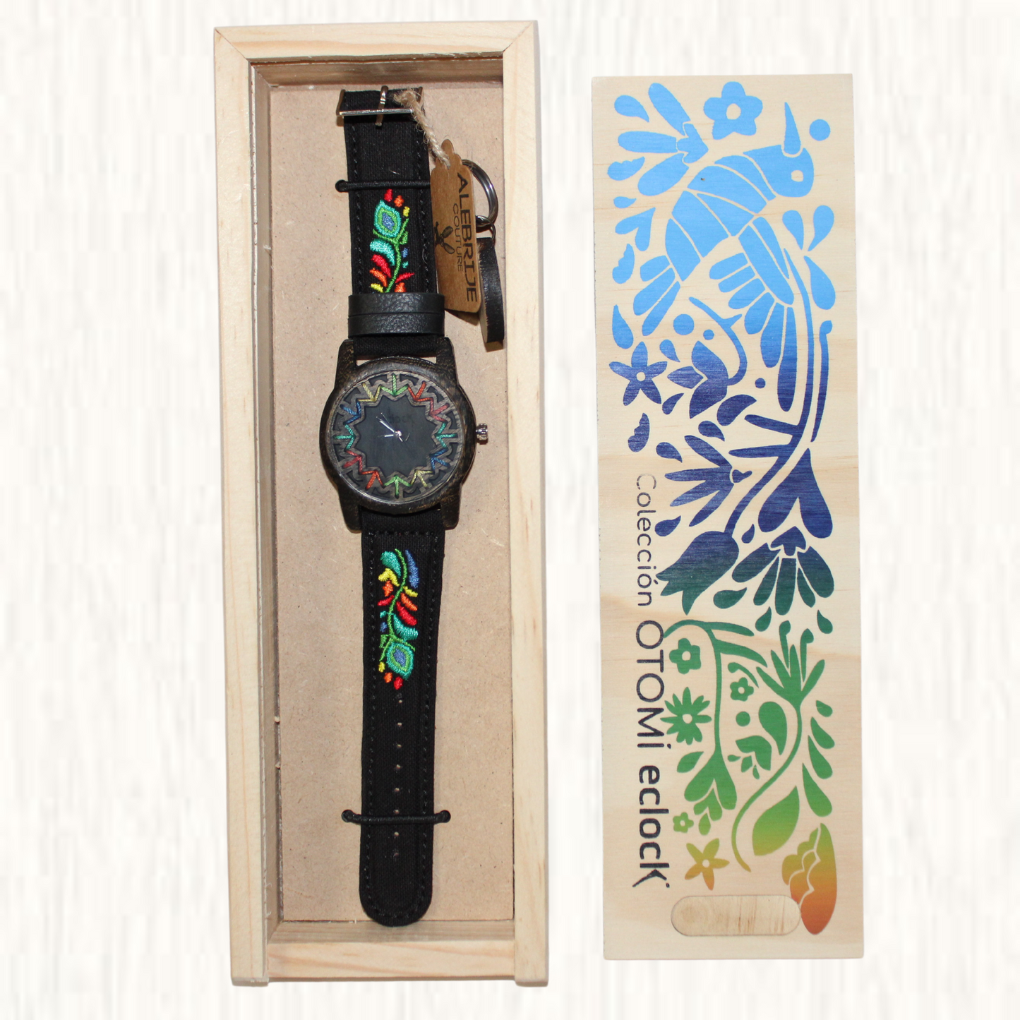 Alebrije Eclock Otomi Negro Men Watch