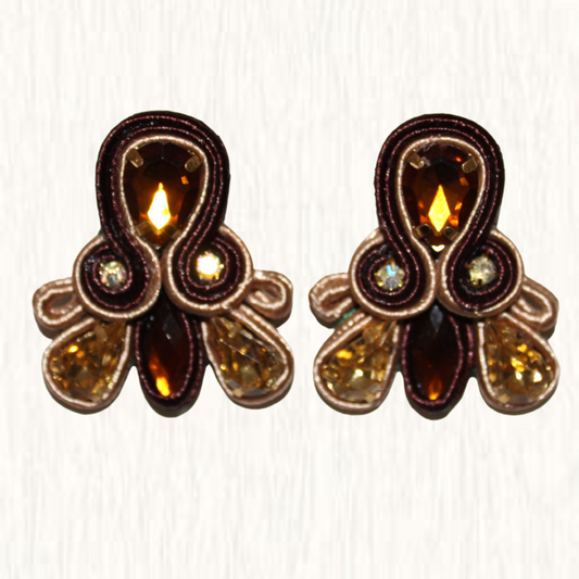 Soutache Earring Abejorro Miel