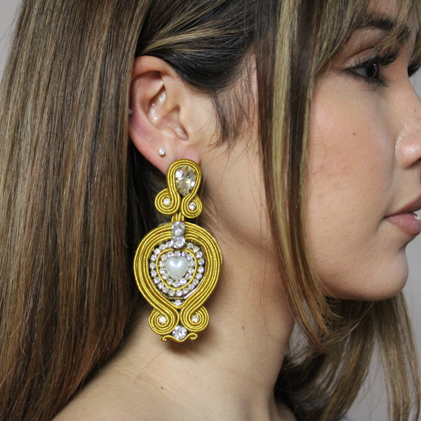 Soutache Earring Cleopatra Oro