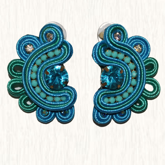 Souatache Earring Azul Cielo