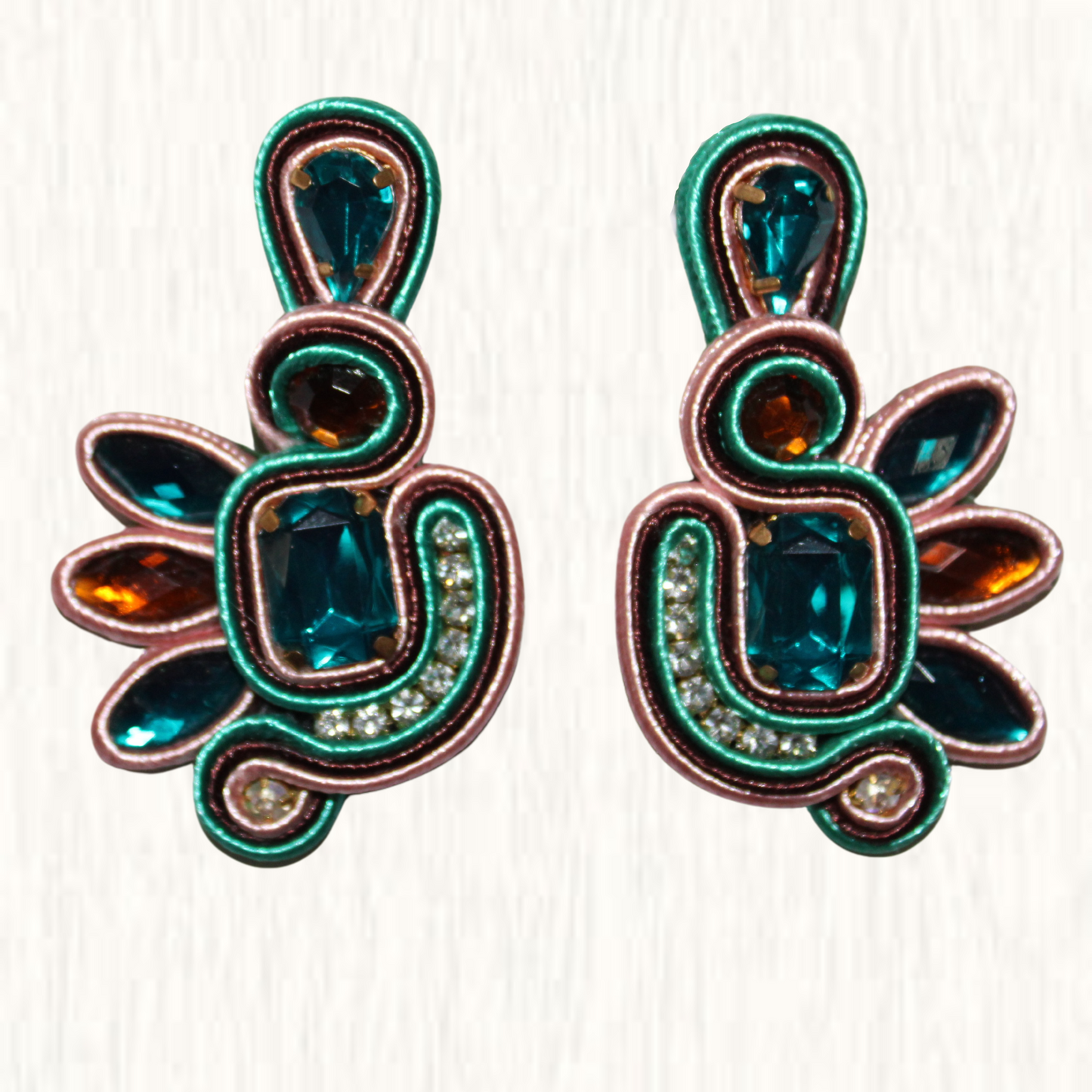 Soutache Earring Tornasol Azteca